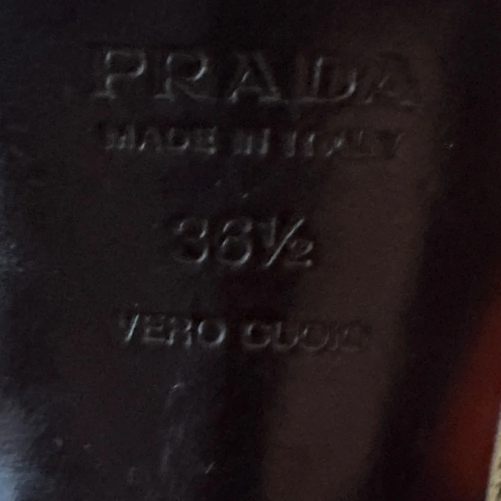1990s Prada Ringtail Lizard Platform w Curved Heel